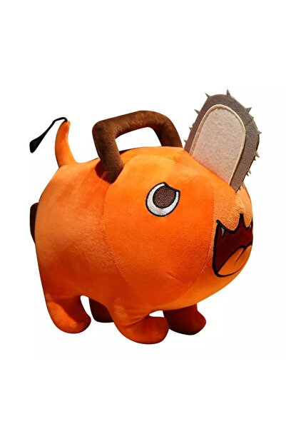 AZMarkeT POCHITA, Plush Toy, Dog with Chainsaw Nose, Orange, 40 cm ,
