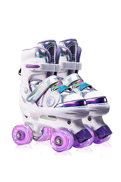 Jiffy Garlo Kid's Adjustable Roller Skates (Purple)