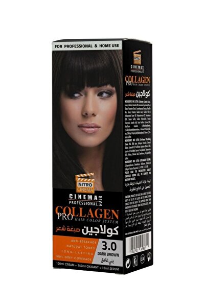 NITRO CINEMA Collagen Hair Dye Dark Brown 3.0