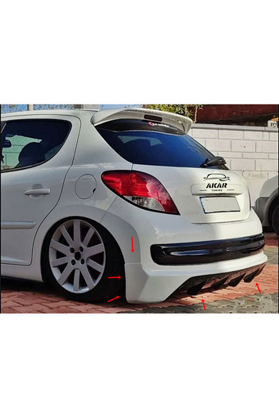 Akar peugeot 207 arka karlık boyasız (ham) fiberglass