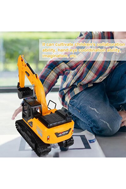 Cici Oyuncak Uzaktan Kumandalı İş Makinesi Excavator Kepçe Işıklı Şarjlı