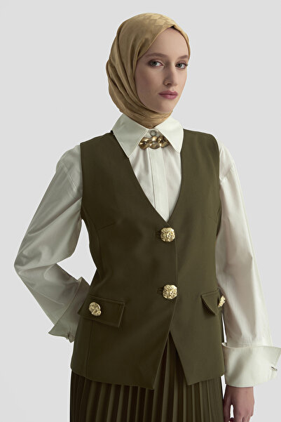 Armine TREND Pleated Skirt and Vest Set-25Kt643