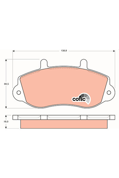 TRW Set Placute Frana Frana Disc Opel Movano A Bus/Movano A Caroserie/Movano ...