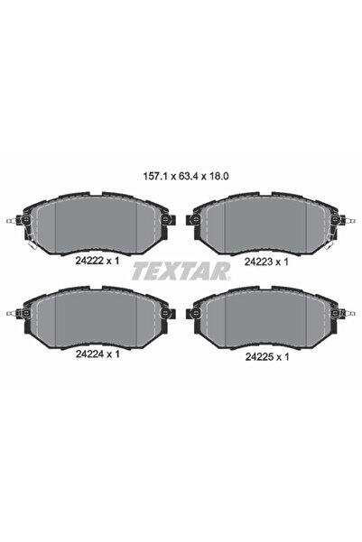Krieger Set Placute Frana Frana Disc Subaru Forester/Impreza/Legacy 4