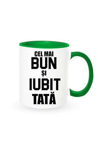 OEM Cană personalizată pentru tată cu mesajul „Cel mai bun și iubit tată”, mo...