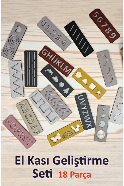 turuncufabrika Hand Muscle Development Set, Line, Number, Letter and Shape Ex...