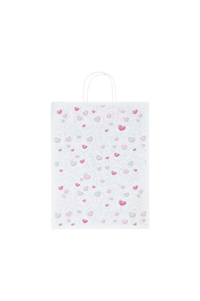 Papette Set of 10 Kraft Paper Bags with Pattern 1 Love 32 x 41(H) x 12cm