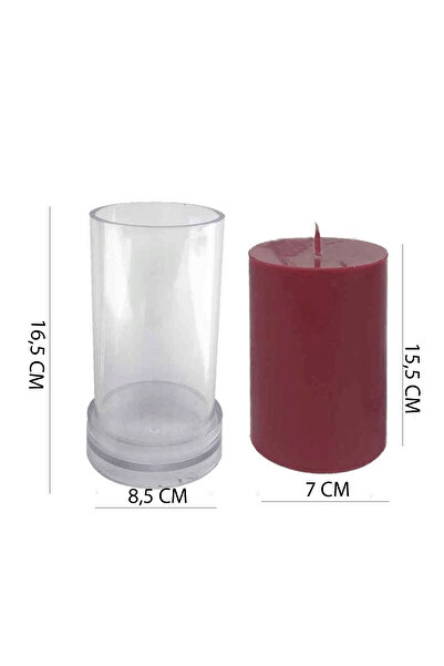 Eminonutoptanci Poly Carbon Cylinder Candle Mold 6245
