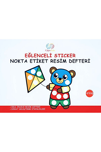 Çılgın Zeka Eğlenceli Sticker Nokta Etiket Defteri Okul Öncesi Defter Okul Ön...
