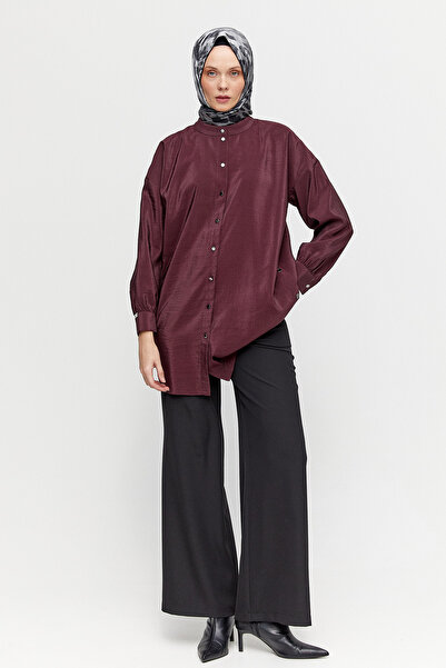 Setrms Yüksek Bel Düz Kesim Kumaş Pantolon