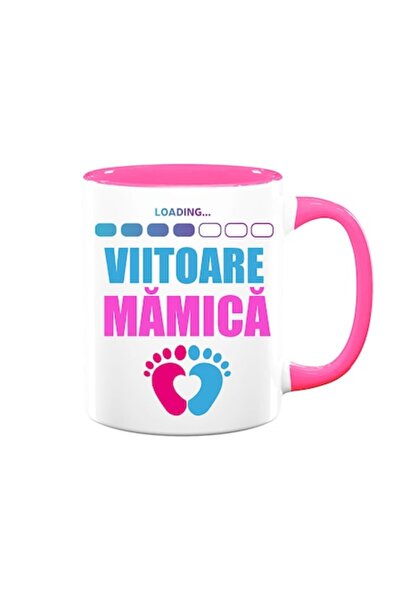 OEM Cană personalizată cu mesajul „Loading, future mommy”, Betaprint, ceramic...