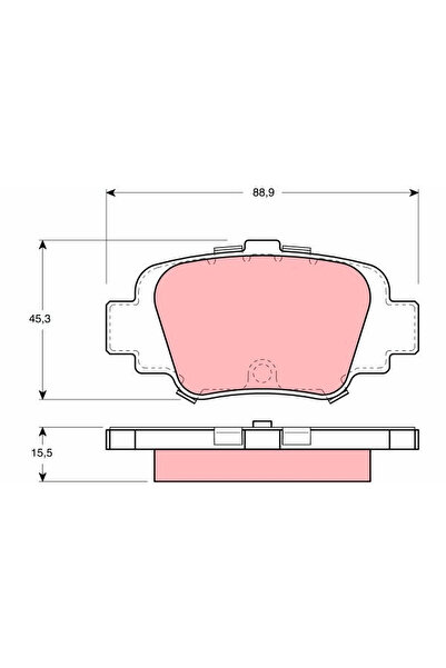 TRW Set Placute Frana Frana Disc Nissan Micra 2
