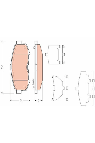 TRW Set Placute Frana Frana Disc Mazda Mpv 2