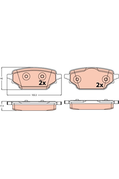 TRW Set Placute Frana Frana Disc Renault Kangoo 3 Autoutilitara/Limuzina Spat...