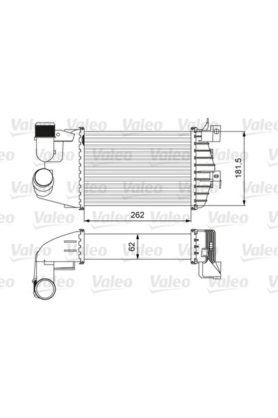 VALEO Intercooler Compresor Opel Astra H/Zafira / Zafira Family B/Zafira B Au...