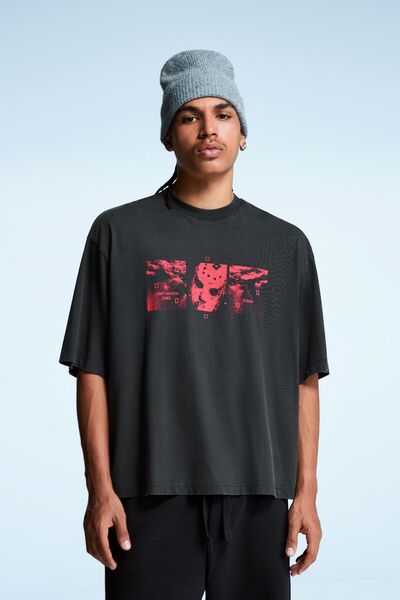 Bershka Friday the 13th kısa kollu baskılı tişört
