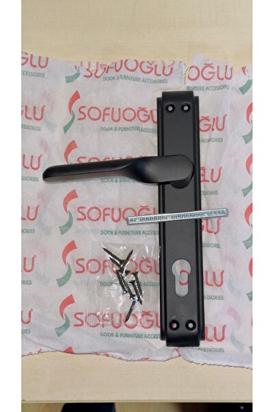 Sofuoğlu Siyah Çelik Kapı Kolu SOL Yön 1. Sınıf Kaliteli Paslanmaz( Smart-Anka)