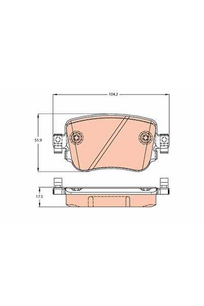TRW Brake Pad Set Disc Brake Audi A1/Q3 Seat Alhambra/Leon 2010-2022