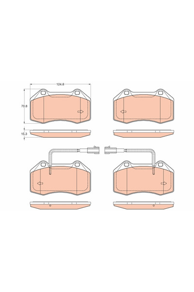 TRW Set Placute Frana Frana Disc Abarth Punto Alfa Romeo Mito
