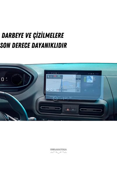 UniqAnatolia Peugeot Rifter 2025 Navigation and Multimedia Compatible Nano Screen Protector