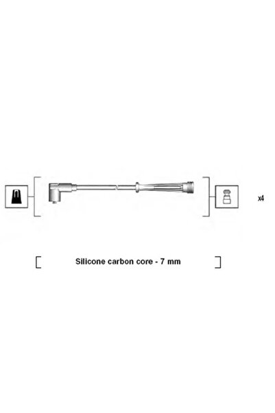 MAGNETI MARELLI Set Cablaj Aprinder Renault Clio 2/Kangoo/Megane 1