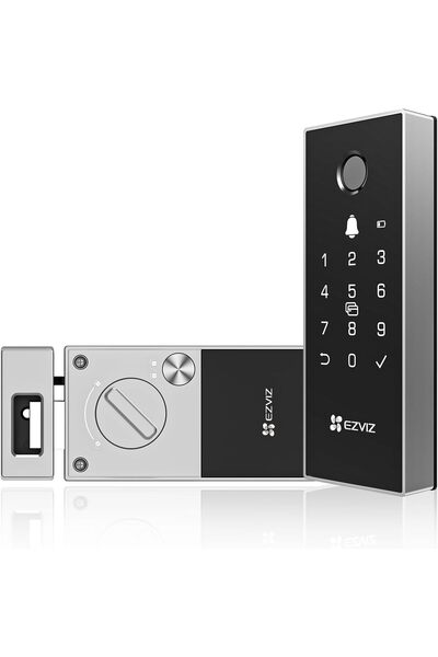 EZVIZ DL03 PRO Smart Rim Lock - Bluetooth & Wi-Fi Enabled, Multi-Method Keyless Entry, Remote Contro