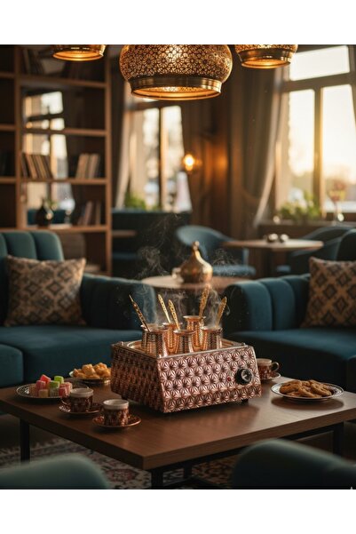 AiroBazar Traditional Turkish Sand Coffee Machine - Home Type Sand Coffee Machine - Copper Sand Coffee Machine