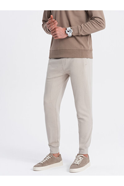 OMBRE Herren Jogger Sweatpants - Hellbeige V1
