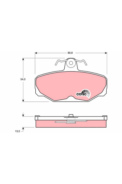 TRW Set Placute Frana Frana Disc Ford Escrt 5/Scorpio 1/Sierra 1