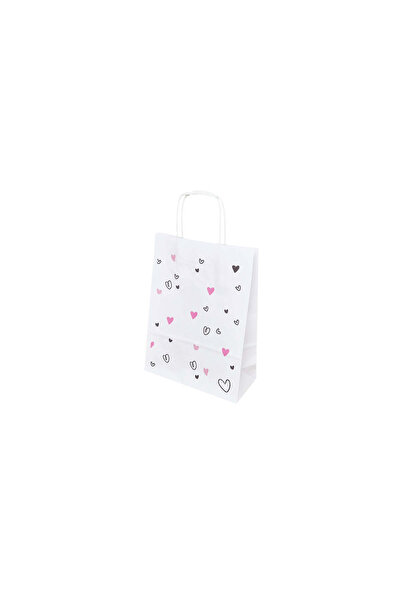 Papette Set of 50 Kraft Paper Bags with Pattern 8 Love 18 x 24(H) x 7cm