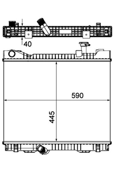 MAHLE Radiator Racire Motor Nissan Cabstar Renault Trucks Maxity
