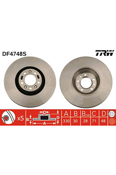 TRW Disc Frana Citroen C5 2/C5 3/C6 Peugeot 407/607