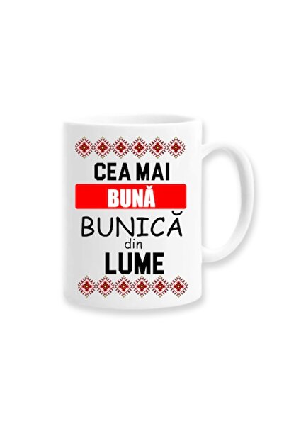 OEM Cană personalizată pentru bunică cu mesajul: „Cea mai bună bunică din lum...
