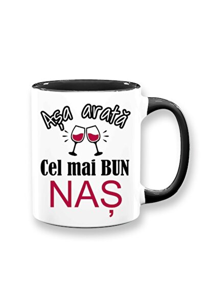 OEM Cană personalizată pentru Naș cu mesajul: „Așa arată cel mai frumos naș”,...