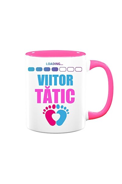 OEM Cană personalizată cu mesajul „Încărcare, viitor tată”, Betaprint, cerami...