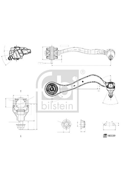 FEBI BILSTEIN Brat Suspensie Roata Exterior Bmw 3/4 Bmw (Brilliance) 3 Series
