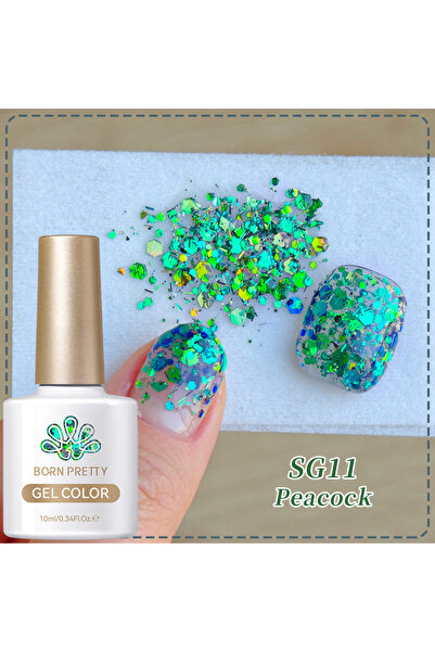 Born Pretty Glitter Gel Polish/Simli Pullu Kalıcı Oje(SG11)-10ml