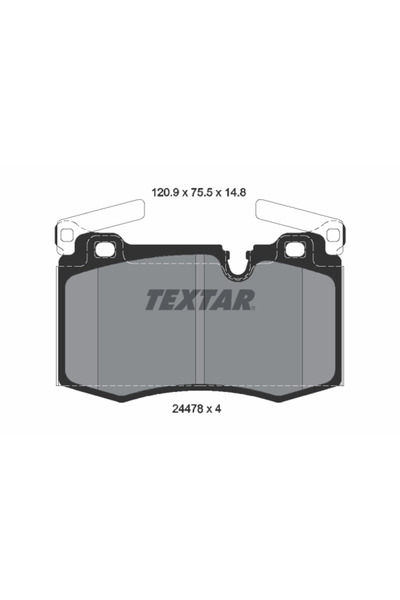 TEXTAR Set Placute Frana Frana Disc Mini Mini