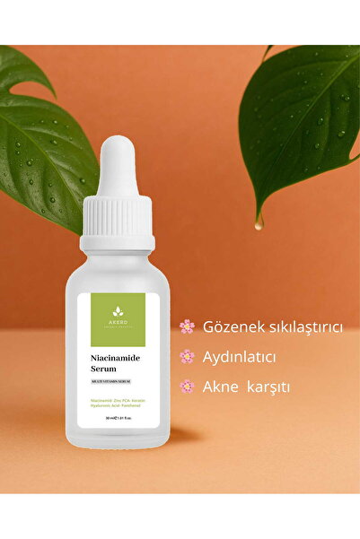 AKERD COSMETİCS Serum Aydınlatıcı Gözenek Sıklaştırıcı Aydınlatıcı Akne Karşı...