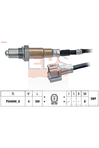 Eps Sonda Lambda Fiat Sedici Suzuki Baleno/SX4/Vitara
