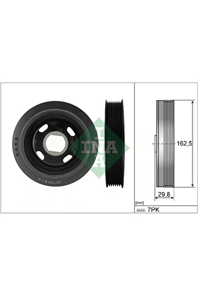 FAG Crankshaft Belt Pulley Nissan Qashqai 1 Opel Vivaro B Bus/Vivaro B Body 2...