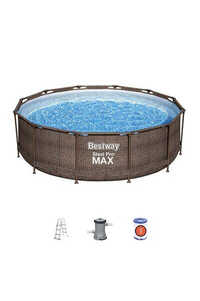 BESTWAY 4-Piece Steel Pro Max Pool Set 3.66 x 1.00meter