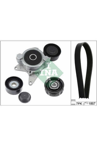 FAG Комплект ремъци V-образен профил за Lexus Is 2, Toyota Auris/Avensis/Coro...