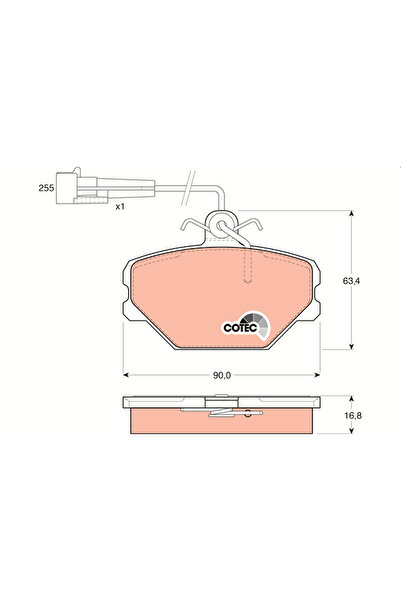 TRW Set Placute Frana Frana Disc Fiat Panda/Punto/Tempra Lancia Dedra/Y10