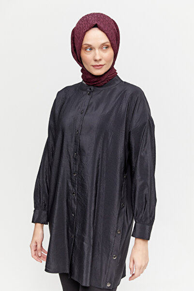 Setrms Hakim Yakalı Düşük Omuz Paraşü Tunik