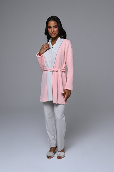 Marilyn Club Set de pijamale pentru femei cu halat de dimineata Set de 3 piese