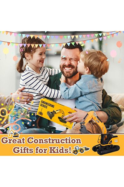 Cici Oyuncak Uzaktan Kumandalı İş Makinesi Excavator Kepçe Işıklı Şarjlı