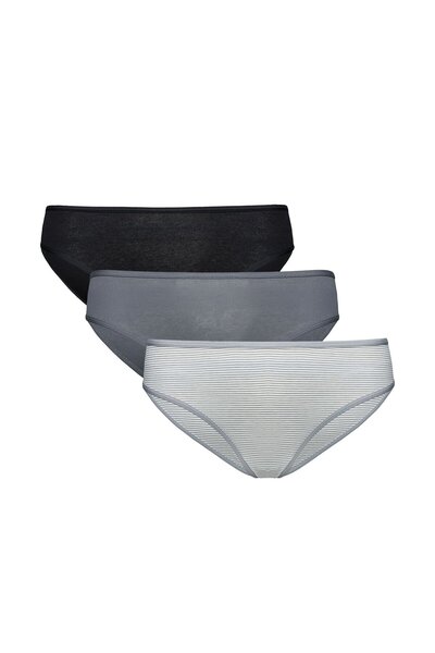 ESOTIQ Set chiloți pentru femei, pachet de 3, chiloți clasici de zi cu zi, bu...