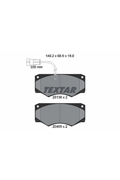 TEXTAR Set Placute Frana Frana Disc Iveco Daily 2 Bus/Daily 2 Caroserie/Daily...