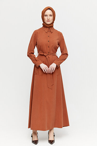 Setrms Kuşaklı Lyocell Elbise